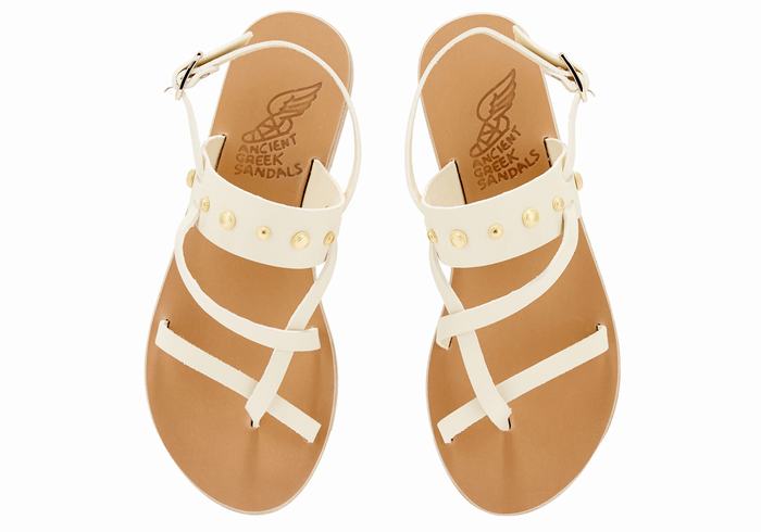 Sandali Con Cinturino Sul Retro Ancient Greek Sandals Alethea Bee Donna Bianche | BIQ312GM