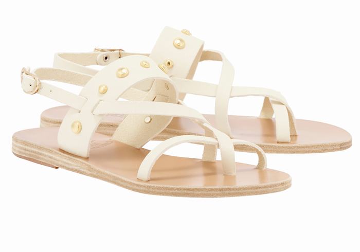 Sandali Con Cinturino Sul Retro Ancient Greek Sandals Alethea Bee Donna Bianche | BIQ312GM