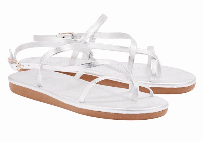 Sandali Con Cinturino Sul Retro Ancient Greek Sandals Alethea Donna Argento | VRZ3768TN