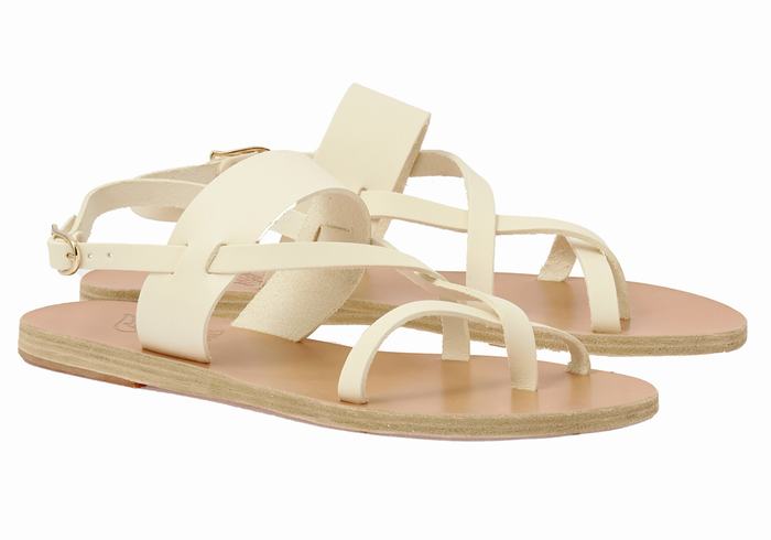 Sandali Con Cinturino Sul Retro Ancient Greek Sandals Alethea Leather Donna Bianche | DXT4745QS