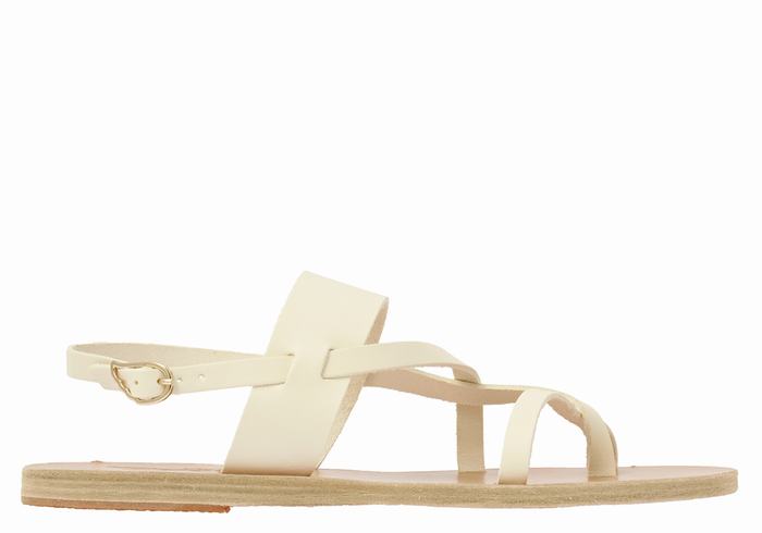 Sandali Con Cinturino Sul Retro Ancient Greek Sandals Alethea Leather Donna Bianche | DXT4745QS