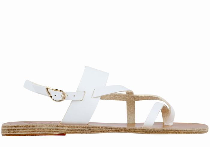 Sandali Con Cinturino Sul Retro Ancient Greek Sandals Alethea Leather Donna Bianche | OXT6972QP