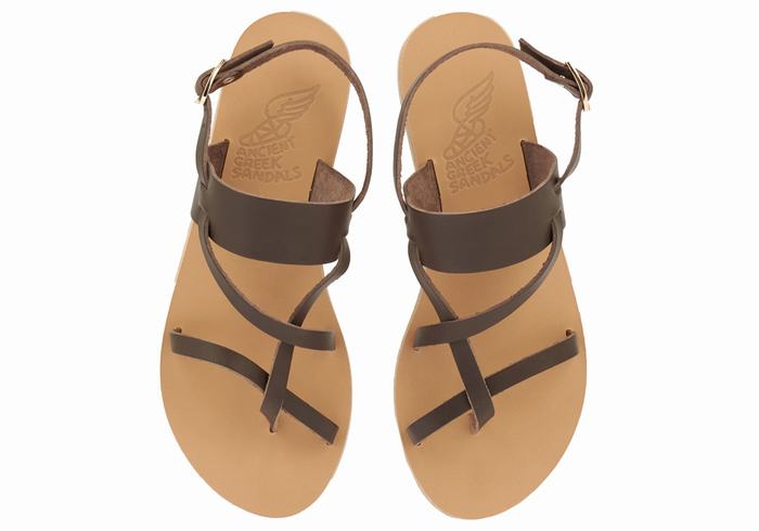 Sandali Con Cinturino Sul Retro Ancient Greek Sandals Alethea Donna Cioccolato | ODG879KB