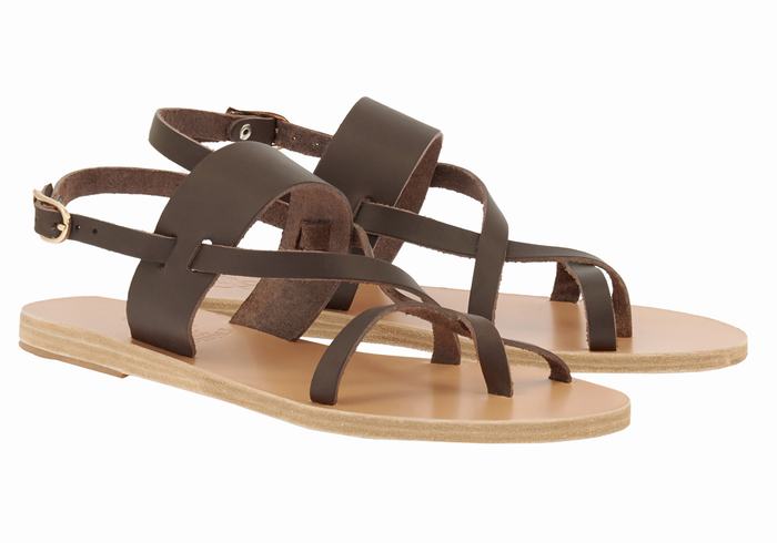 Sandali Con Cinturino Sul Retro Ancient Greek Sandals Alethea Donna Cioccolato | ODG879KB