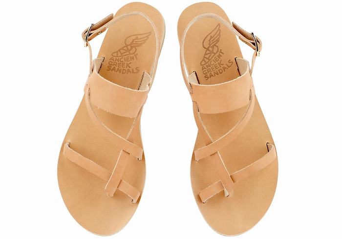 Sandali Con Cinturino Sul Retro Ancient Greek Sandals Alethea Leather Donna Beige | RNM2523SY