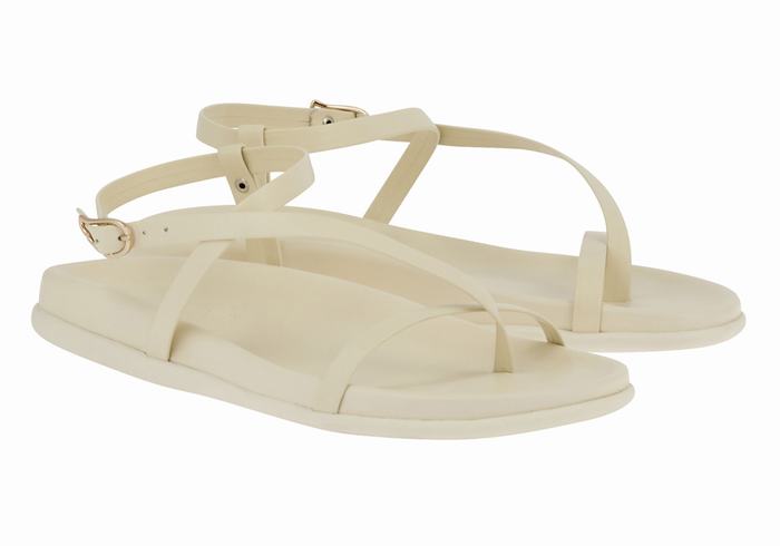 Sandali Con Cinturino Sul Retro Ancient Greek Sandals Aimilia Donna Bianche | UGZ5728MC