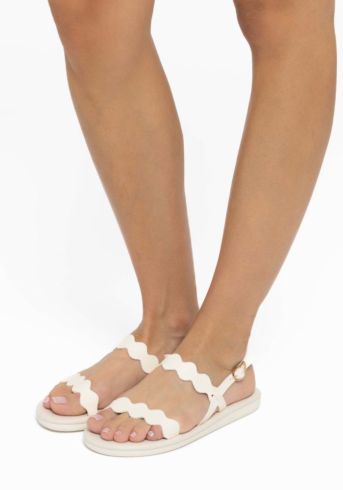 Sandali Con Cinturino Sul Retro Ancient Greek Sandals Afros Donna Bianche | FBV8172SF