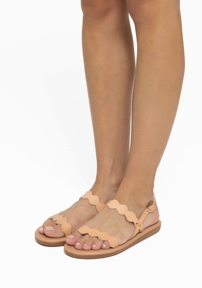 Sandali Con Cinturino Sul Retro Ancient Greek Sandals Afros Donna Beige | KWA5553WQ