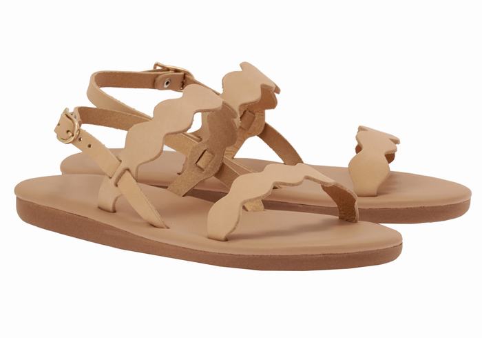 Sandali Con Cinturino Sul Retro Ancient Greek Sandals Afros Donna Beige | KWA5553WQ