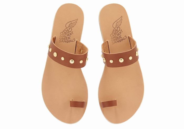 Sandali Con Puntale Ancient Greek Sandals Thalia Bee Donna Marroni Scuro | NSY831QC