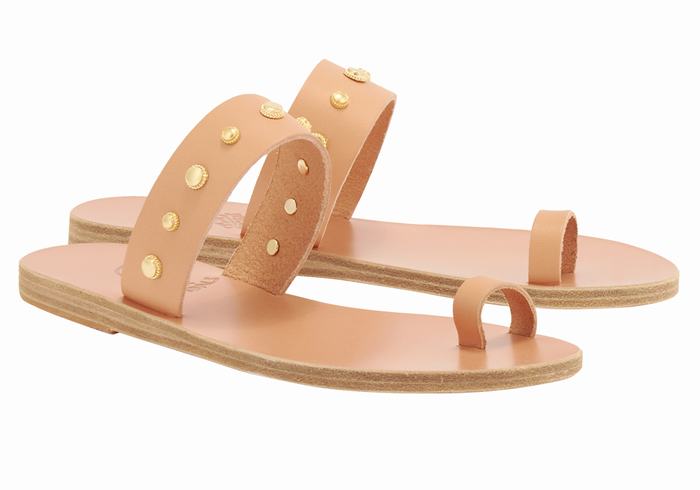 Sandali Con Puntale Ancient Greek Sandals Thalia Bee Donna Beige | AUA5130ZS