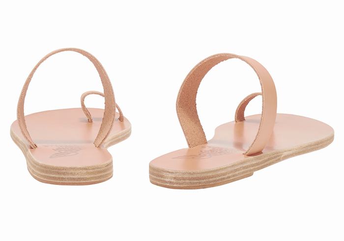 Sandali Con Puntale Ancient Greek Sandals Thalia Leather Donna Beige | RZJ3437PX