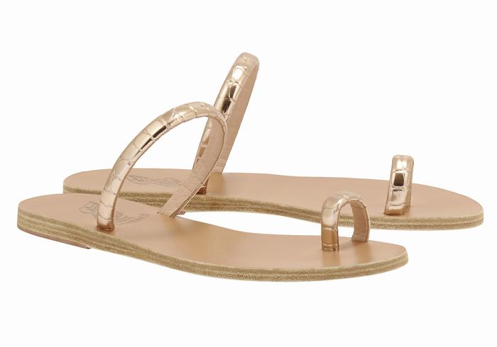 Sandali Con Puntale Ancient Greek Sandals Ophion Donna Rosa Oro | RRK643ID