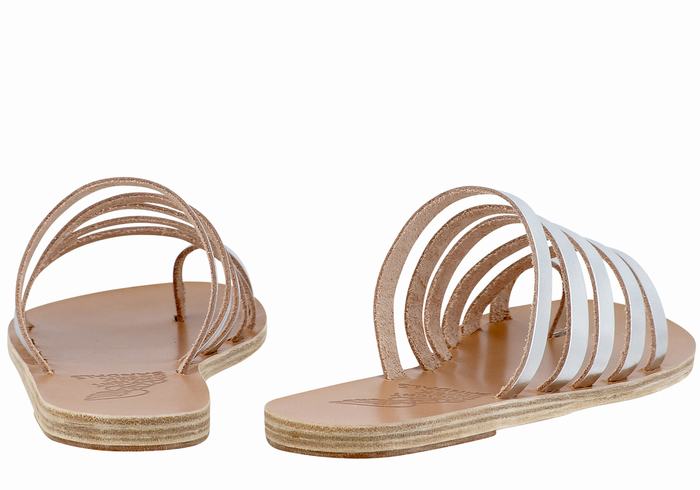 Sandali Con Puntale Ancient Greek Sandals Niki Leather Donna Argento | GIO3556TS