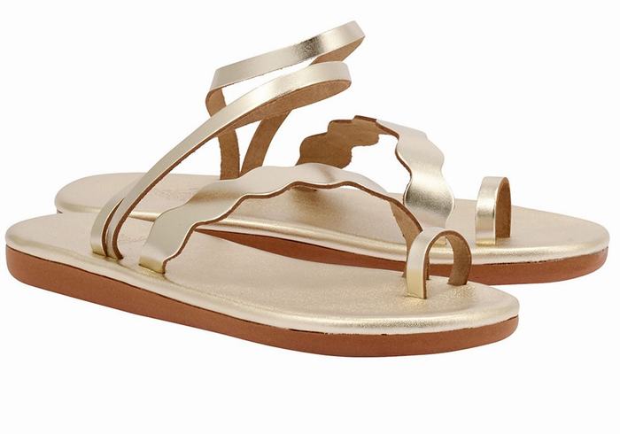 Sandali Con Puntale Ancient Greek Sandals Koralia Donna Oro Bianche | KAJ9130HF