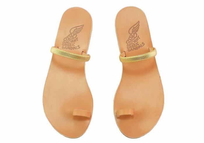 Sandali Con Puntale Ancient Greek Sandals Konaki Donna Beige Oro | HQG9073JI