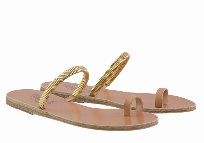 Sandali Con Puntale Ancient Greek Sandals Konaki Donna Beige Oro | HQG9073JI