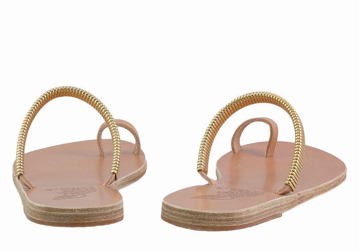 Sandali Con Puntale Ancient Greek Sandals Konaki Donna Beige Oro | HQG9073JI