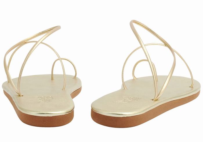 Sandali Con Puntale Ancient Greek Sandals Kansiz Donna Oro Bianche | QPU1759LG