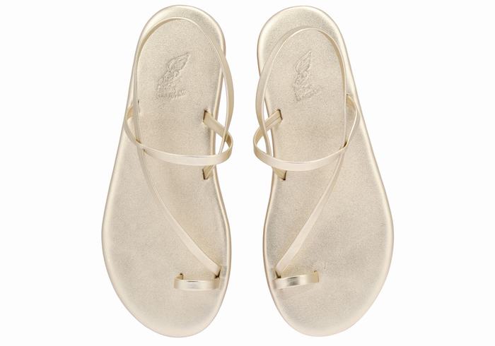 Sandali Con Puntale Ancient Greek Sandals Euterpe Donna Oro Bianche | WYG843FY