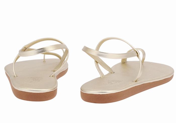 Sandali Con Puntale Ancient Greek Sandals Euterpe Donna Oro Bianche | WYG843FY