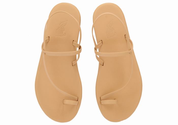 Sandali Con Puntale Ancient Greek Sandals Euterpe Donna Beige | QRI4542RZ