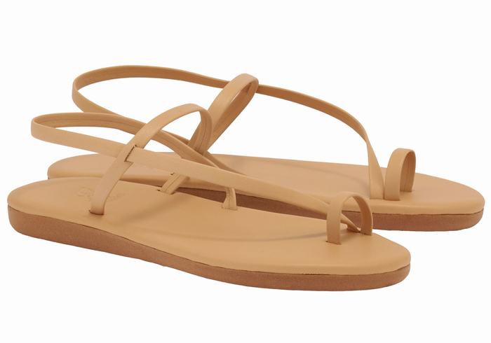 Sandali Con Puntale Ancient Greek Sandals Euterpe Donna Beige | QRI4542RZ