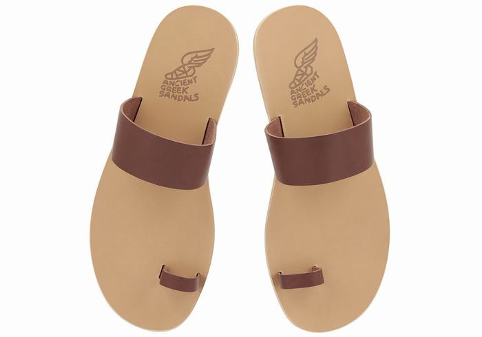 Sandali Con Puntale Ancient Greek Sandals Thalos Uomo Caffè | DCW8869QV