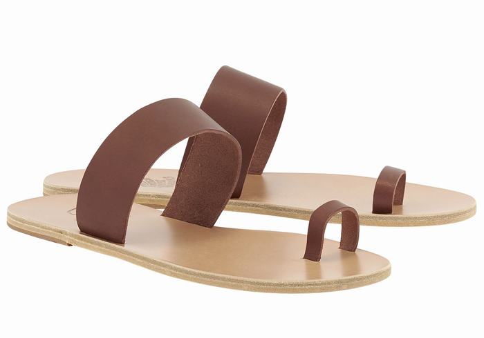 Sandali Con Puntale Ancient Greek Sandals Thalos Uomo Caffè | DCW8869QV