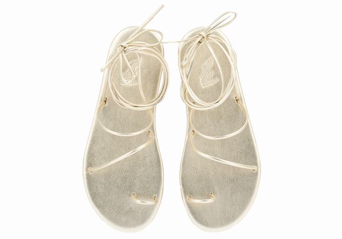 Sandali Con Puntale Ancient Greek Sandals Du Donna Oro Bianche | TLJ6878YQ