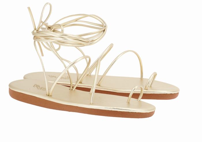 Sandali Con Puntale Ancient Greek Sandals Du Donna Oro Bianche | TLJ6878YQ