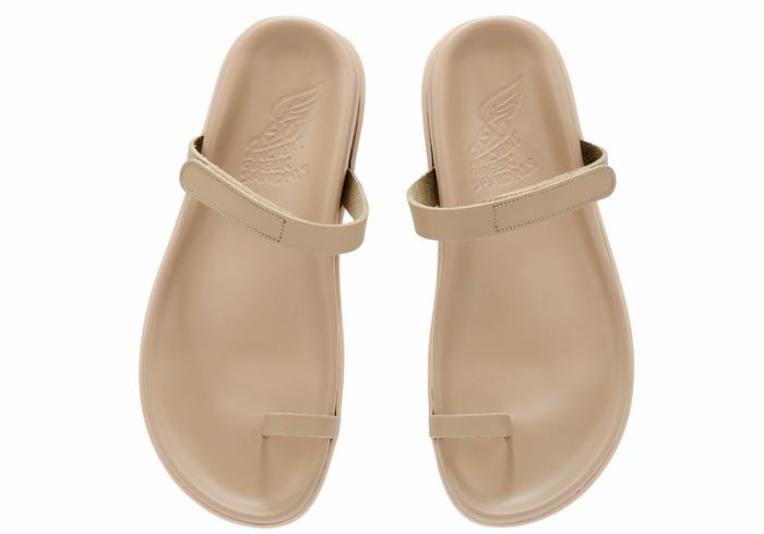 Sandali Con Puntale Ancient Greek Sandals Dokos Donna Grigie Marroni | APE7181TA