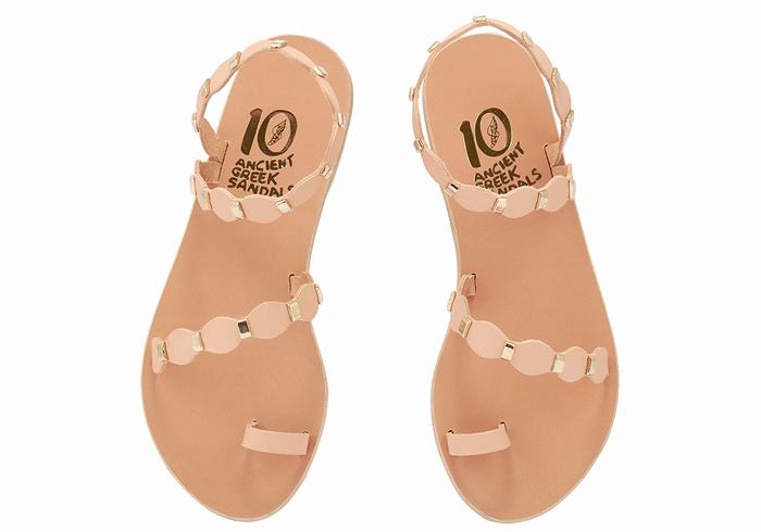 Sandali Con Puntale Ancient Greek Sandals Dauxerre Donna Beige Oro | OZA4364VN