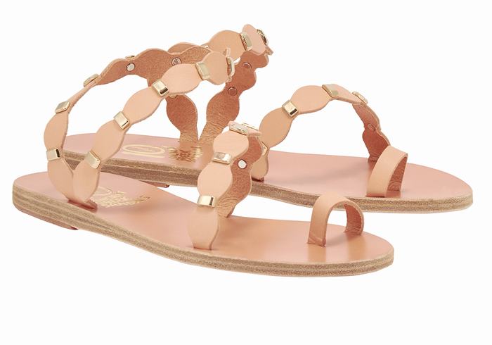 Sandali Con Puntale Ancient Greek Sandals Dauxerre Donna Beige Oro | OZA4364VN