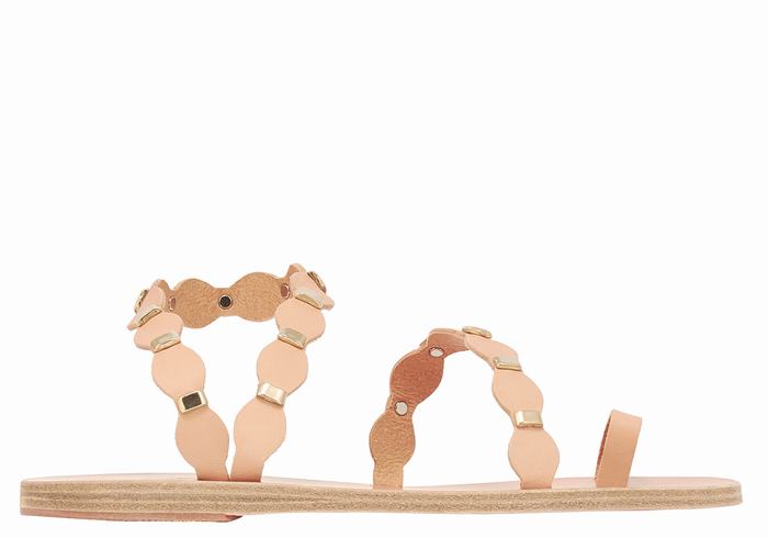 Sandali Con Puntale Ancient Greek Sandals Dauxerre Donna Beige Oro | OZA4364VN