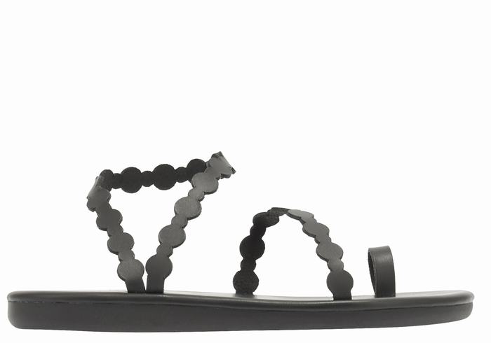 Sandali Con Puntale Ancient Greek Sandals Cronos Donna Nere | EMW889LI