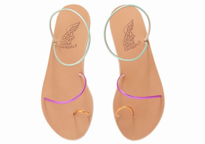 Sandali Con Puntale Ancient Greek Sandals Chora Donna Oro Viola Verdi | SNJ841PZ