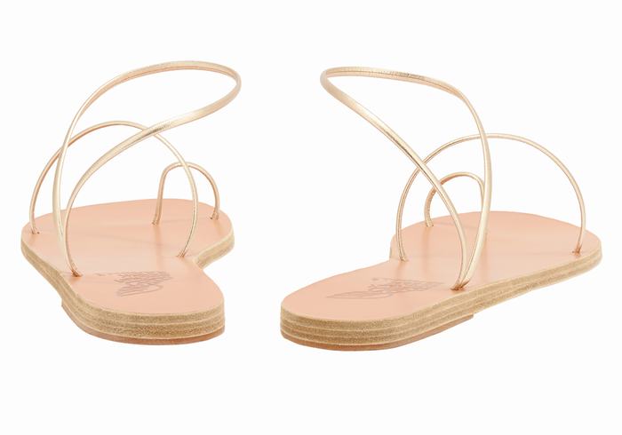 Sandali Con Puntale Ancient Greek Sandals Chora Donna Oro Bianche | MEE8680JG