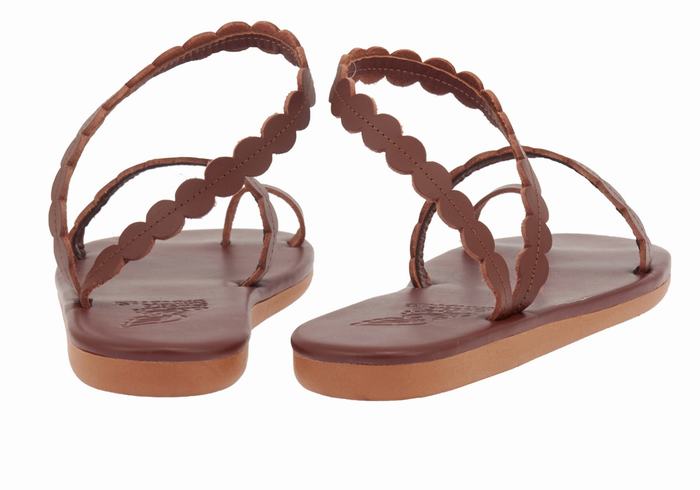 Sandali Con Puntale Ancient Greek Sandals Aura Donna Caffè | SLZ6022VX