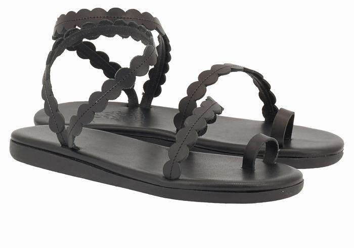 Sandali Con Puntale Ancient Greek Sandals Aura Donna Nere | LBN762NI