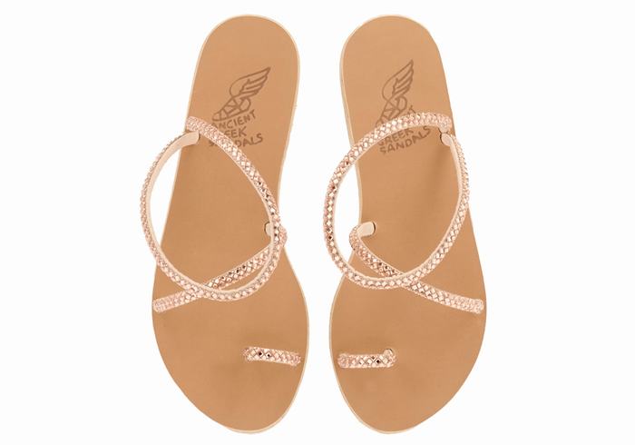 Sandali Con Puntale Ancient Greek Sandals Apli Eleftheria Donna Rosa Oro | CGZ6975TX