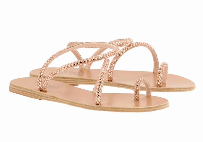 Sandali Con Puntale Ancient Greek Sandals Apli Eleftheria Donna Rosa Oro | CGZ6975TX