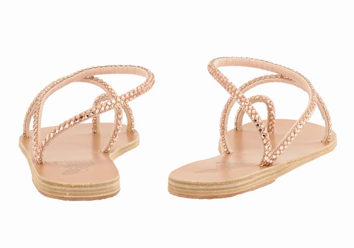 Sandali Con Puntale Ancient Greek Sandals Apli Eleftheria Donna Rosa Oro | CGZ6975TX