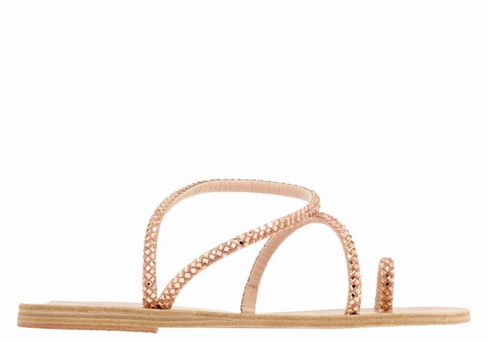 Sandali Con Puntale Ancient Greek Sandals Apli Eleftheria Donna Rosa Oro | CGZ6975TX