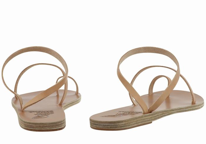 Sandali Con Puntale Ancient Greek Sandals Apli Eleftheria Leather Donna Beige | GWC1143FE