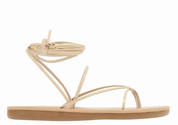 Sandali Da Gladiatore Ancient Greek Sandals String Donna Beige | QKY1285BI