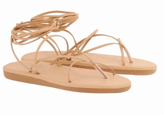 Sandali Da Gladiatore Ancient Greek Sandals String Donna Beige | JDJ526UU