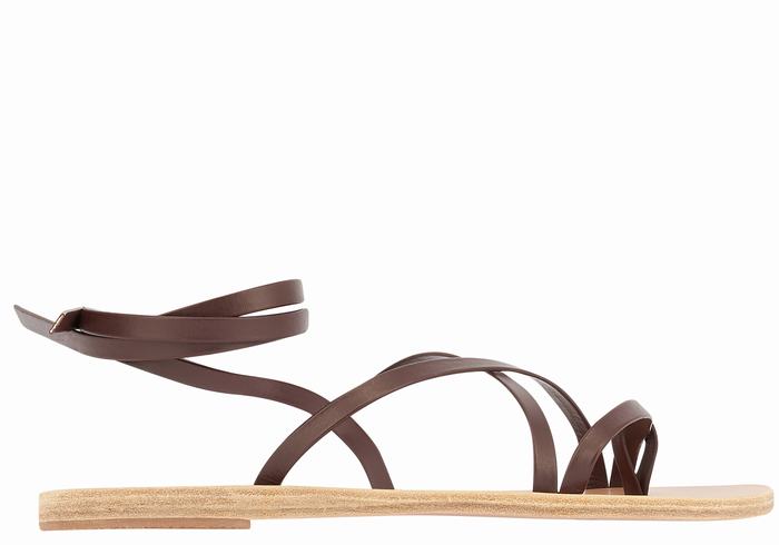 Sandali Da Gladiatore Ancient Greek Sandals Morfi Leather Donna Caffè | IJE863CF