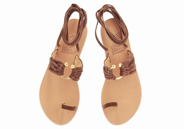 Sandali Da Gladiatore Ancient Greek Sandals Kerasia Donna Caffè | UMX984ZR