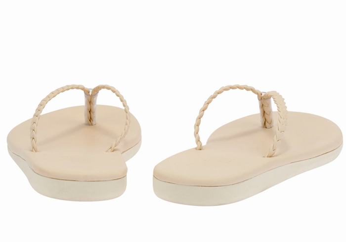 Sandali Intrecciati Ancient Greek Sandals Plage Flip Flop Donna Bianche | HUD1375KT